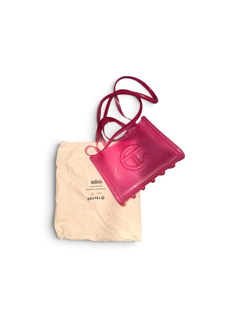 Telfar x Melissa Pink Medium Jelly Tote